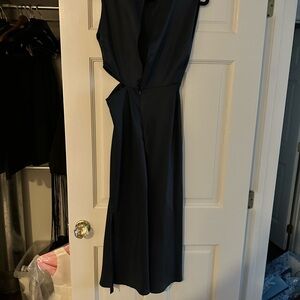 Zara Navy Backless Dress